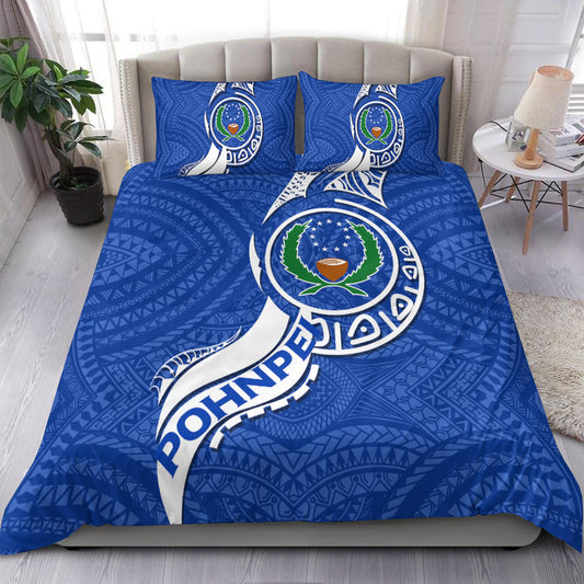 Pohnpei Bedding Set Micronesia Pride Blue