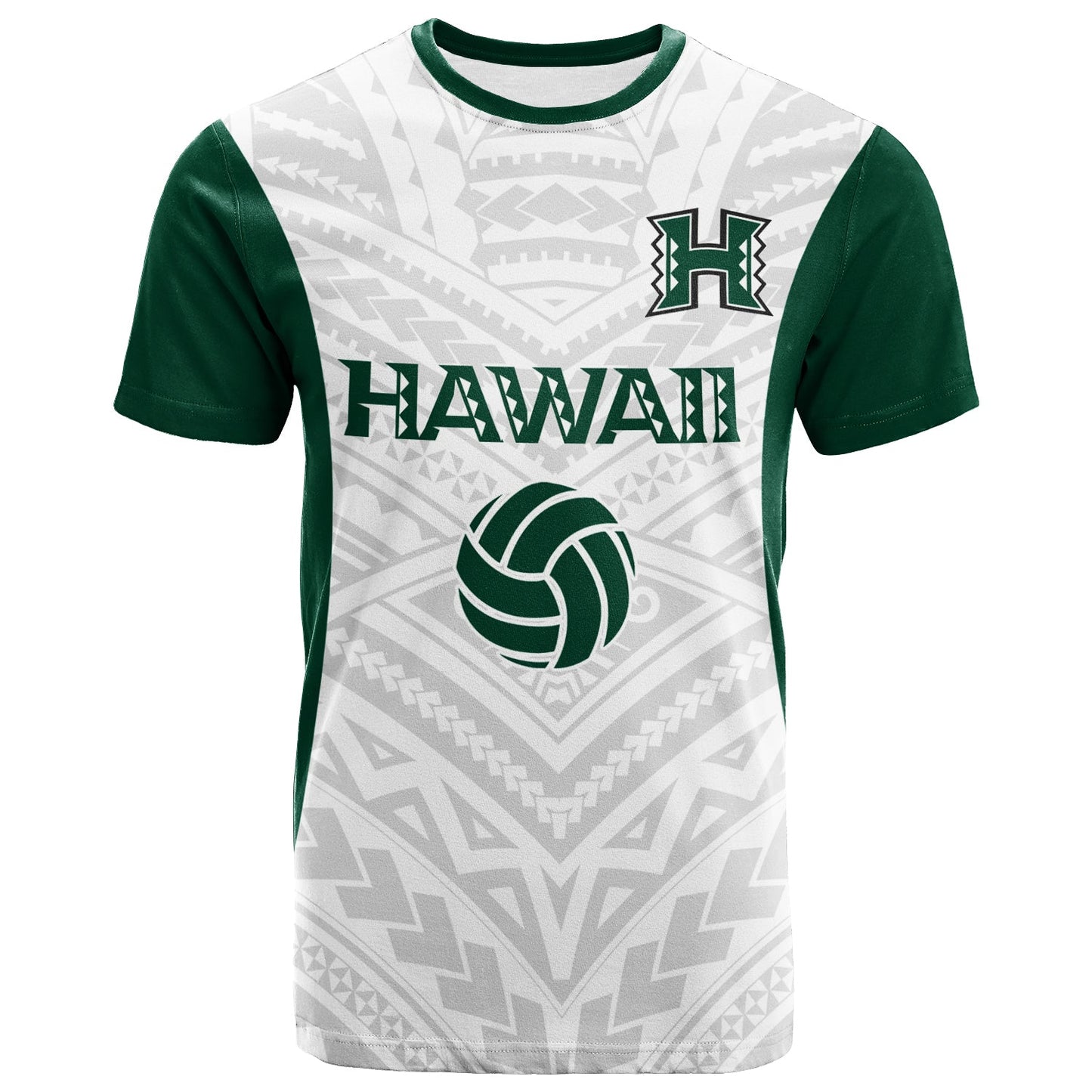 Hawaii T - Shirt - White Volleyball Team Supporter Shirt All Over Print