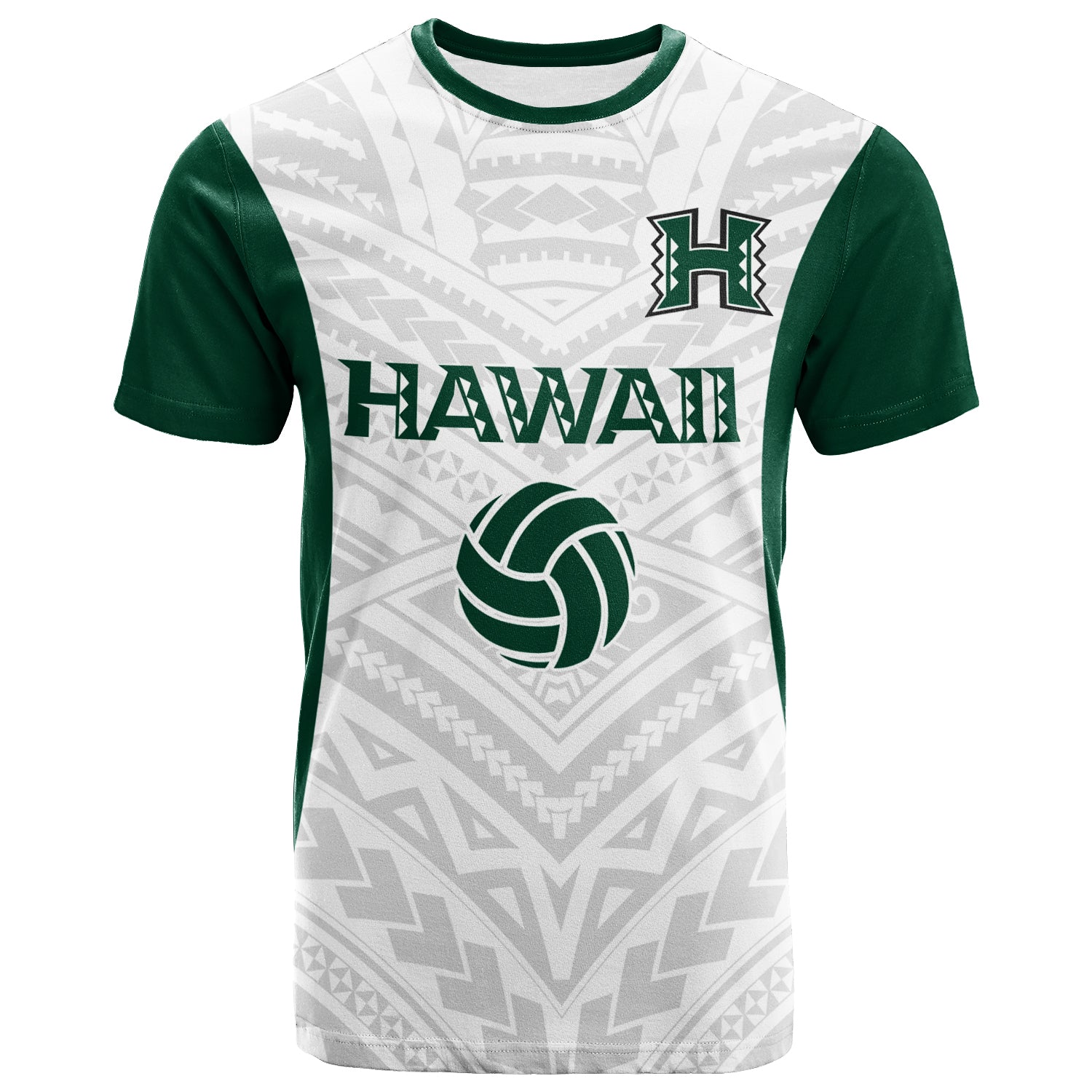 Hawaii T - Shirt - White Volleyball Team Supporter Shirt All Over Print