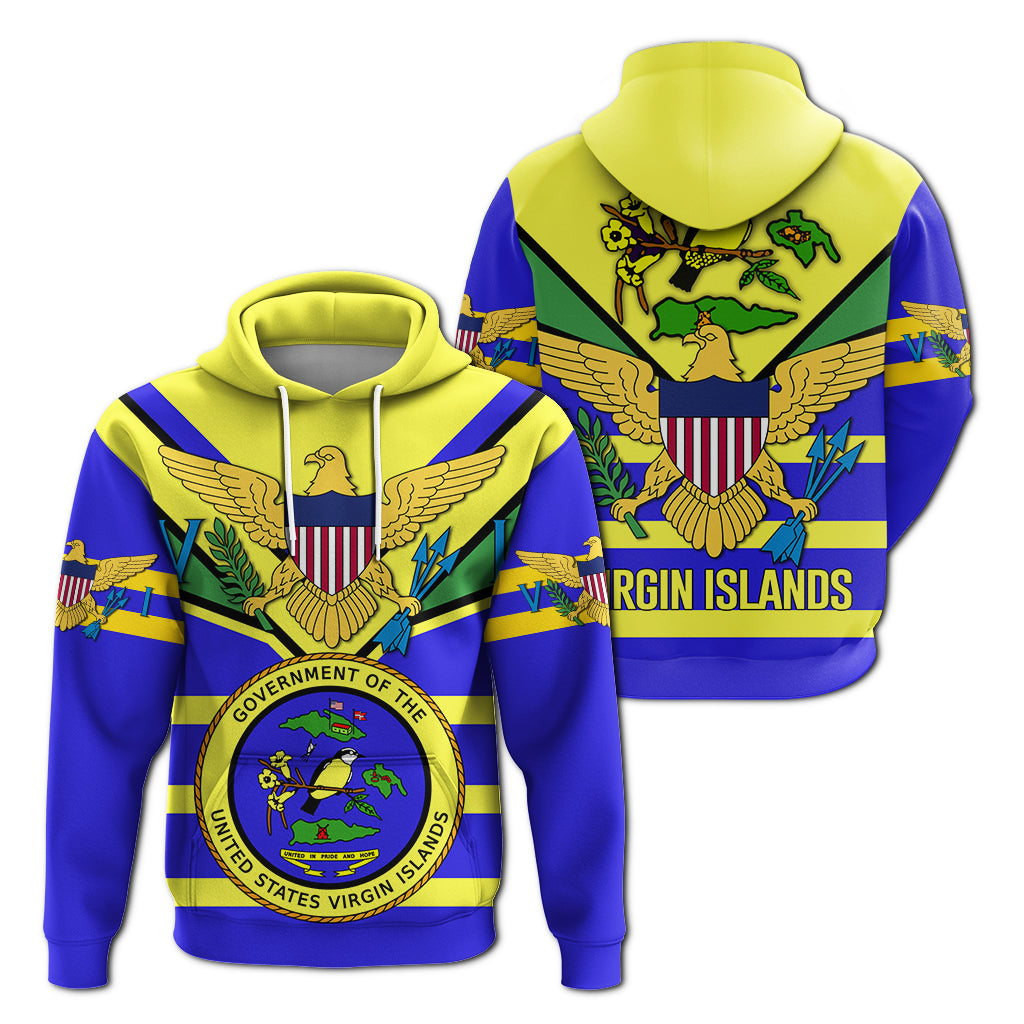 US Virgin Islands Hoodie Egales with Seal