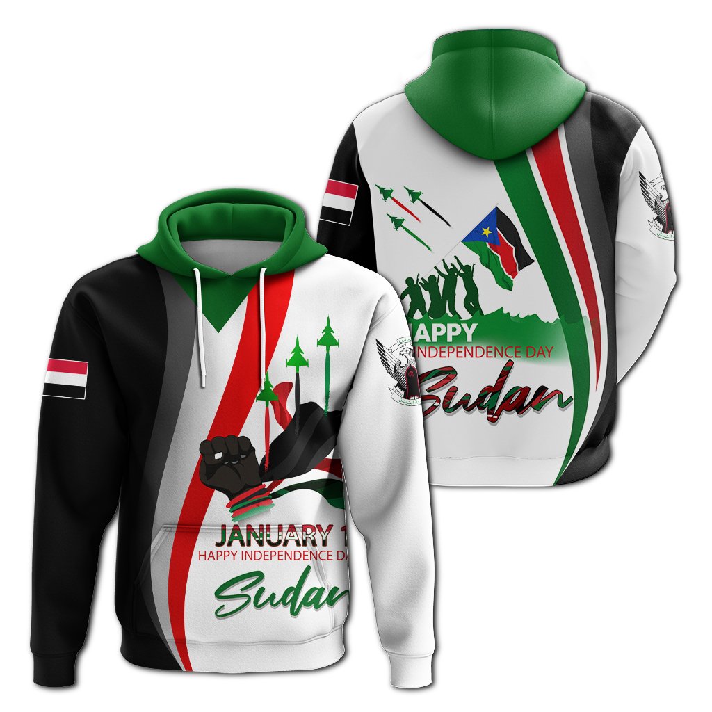 Sudan Happy Independence Day Hoodie 