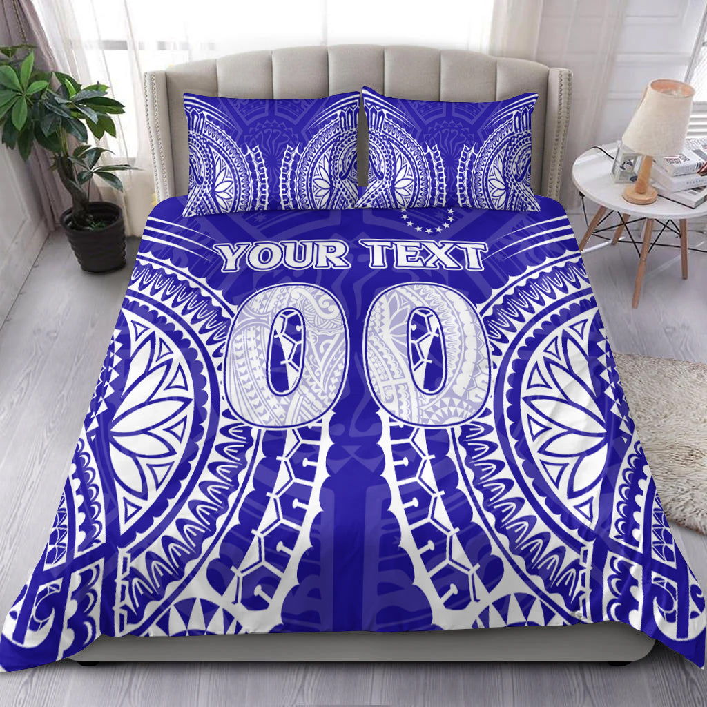 (Custom Personalised) Cook Islands Rakahanga Bedding Set Tribal Pattern