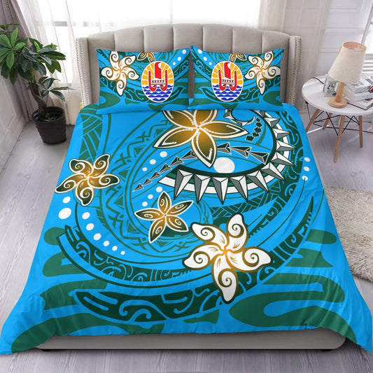 Tahiti Bedding Set Spring Style Blue Color