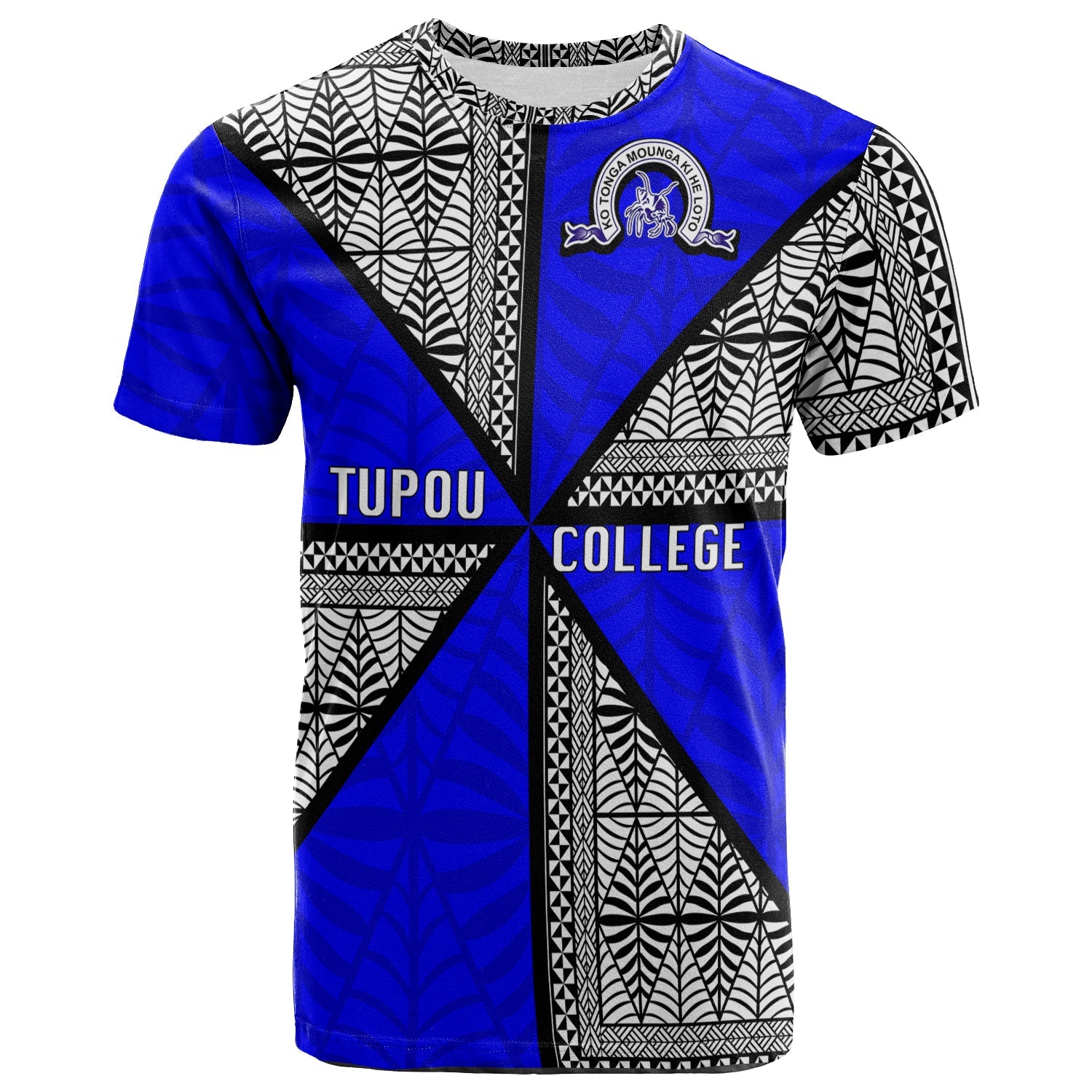 Tonga Tupou College T Shirt - Tongan Patterns -