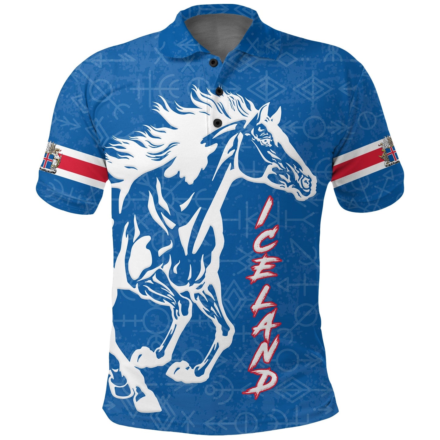 Icelandic Horse Pride Polo Shirt LT12