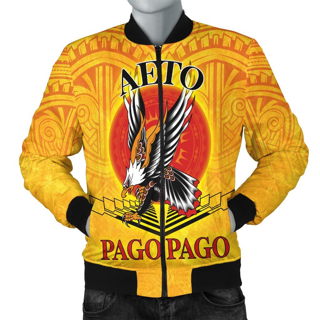 American Samoa Custom Bomber Jacket Pago Pago Aeto (Ver 2)