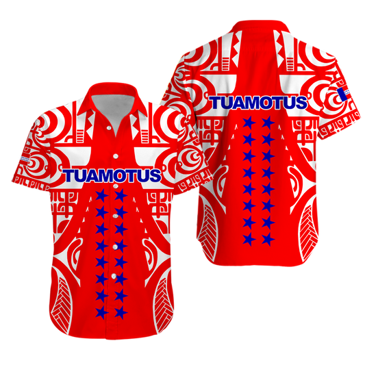Tuamotu Archipelago Tribal Tattoo Hawaiian Shirt -