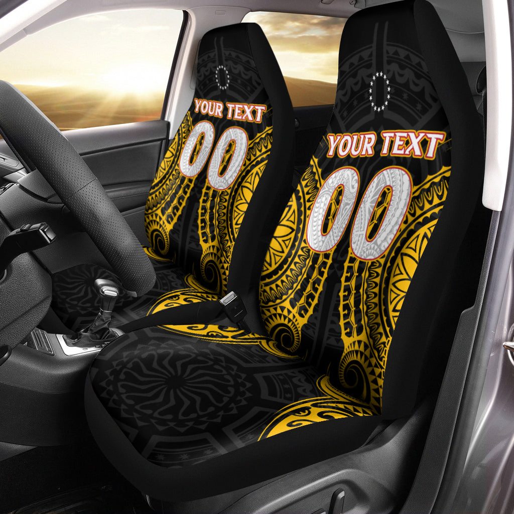 (Custom Personalised) Cook Islands Manihiki Car Seat Covers Tribal Pattern