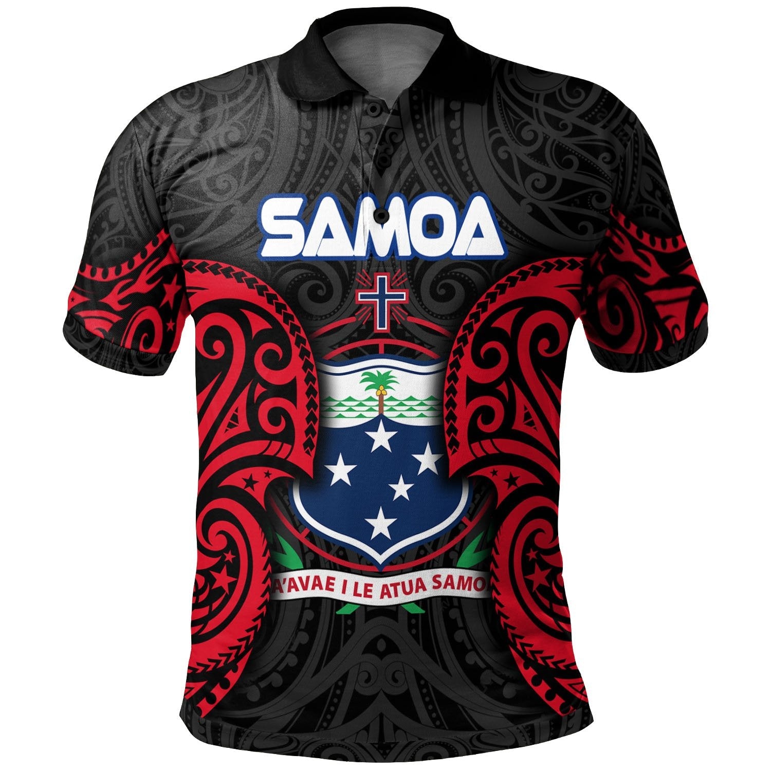 Samoa Polynesian Polo Shirt - Samoan Spirit