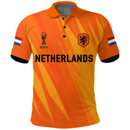 Custom Netherlands Polo Shirt Football 2022 Champions Pride