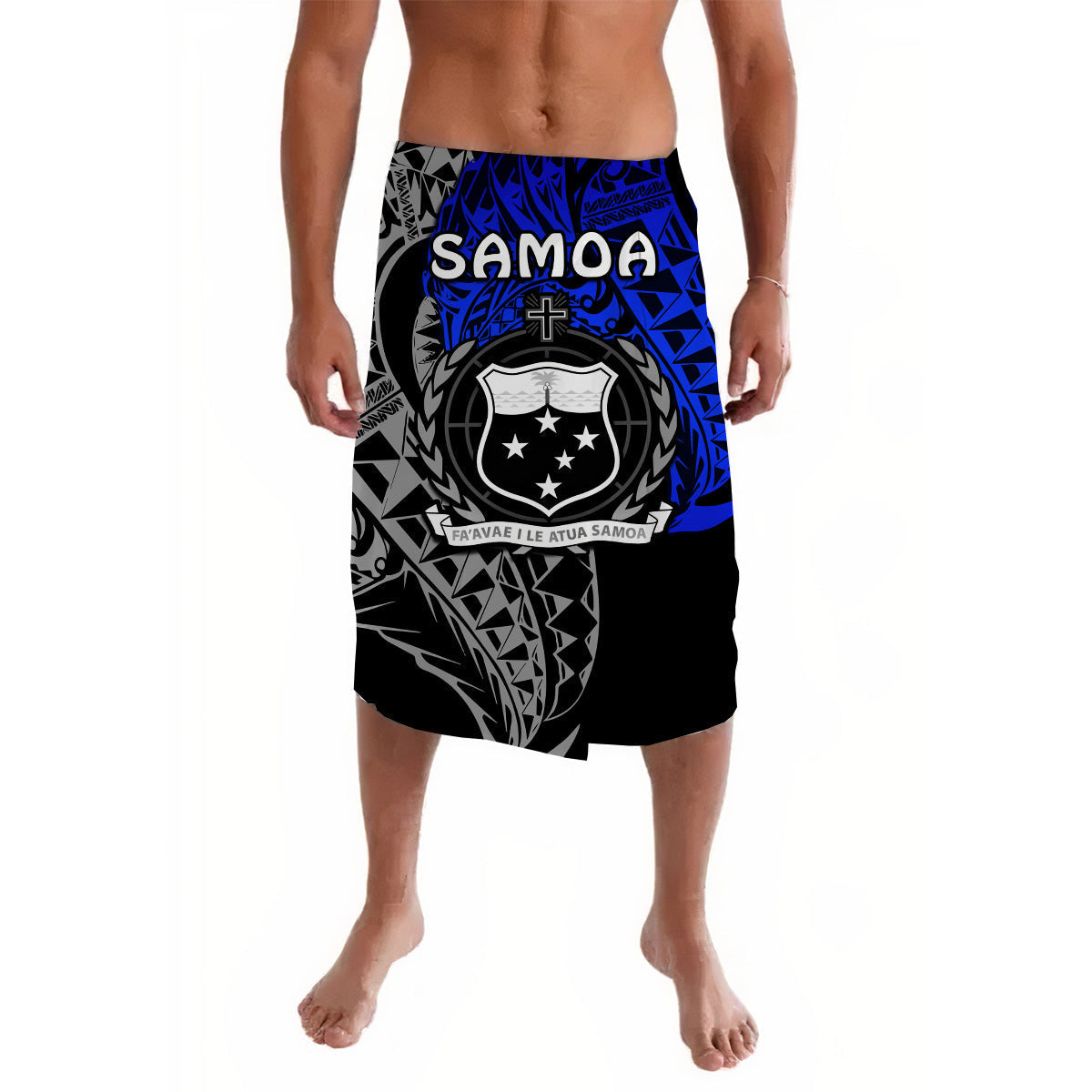 Samoa Lavalava Samoan Blue Polynesian