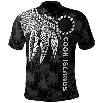 Cook Islands Polo - Polynesian Wings White