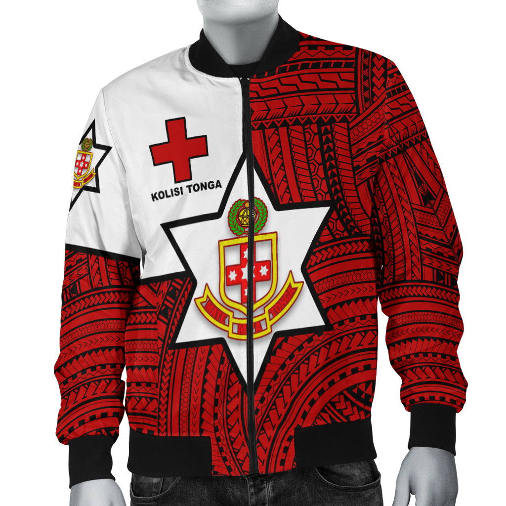 Kolisi Tonga Bomber Jacket Mate Ma'a Tonga Red Original