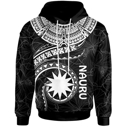 Nauru Polynesian Hoodie Nauru Waves (White)