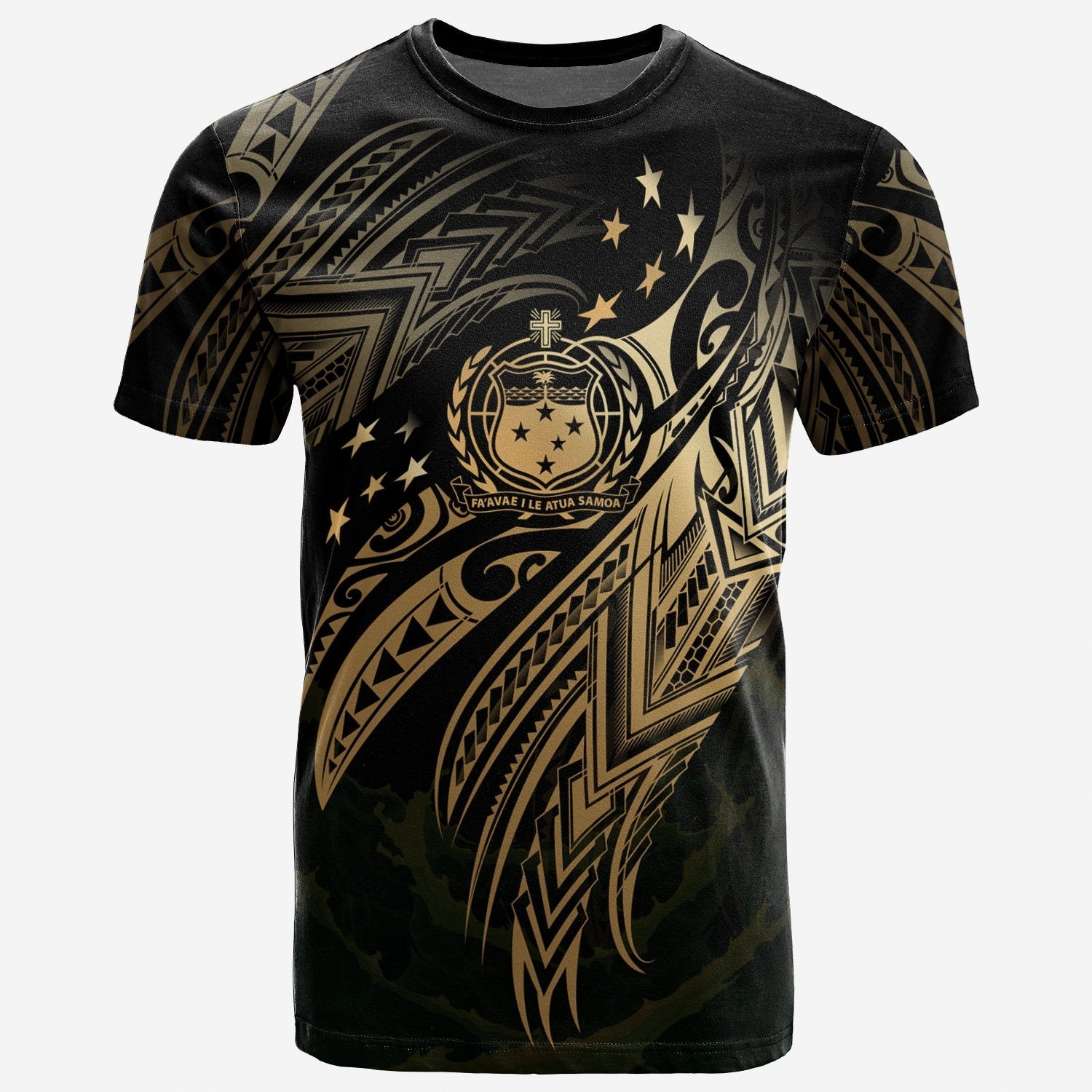 Samoa Polynesian T - Shirt - Samoa Legend Gold Version