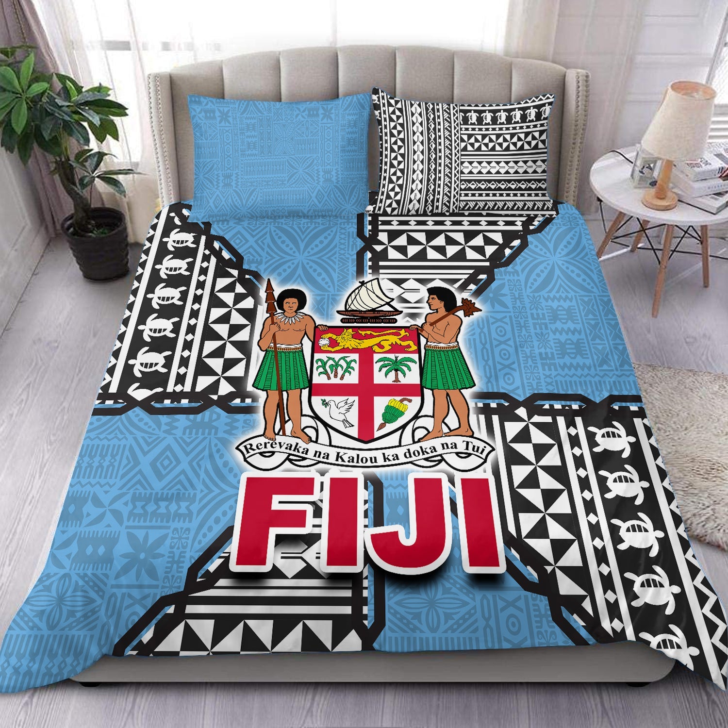 Fiji Polynesian Band Tattoo Bedding Set