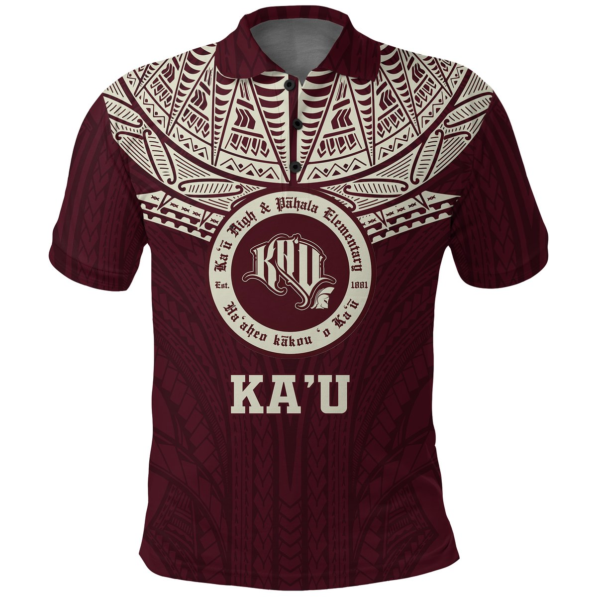 Hawaii Kau High & Pahala Elementary School Pride Polo Shirt -