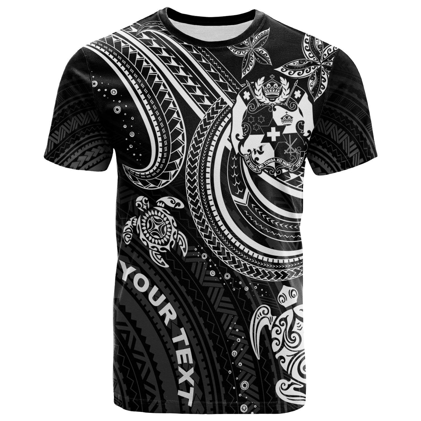 Tonga Custom Personalised T-Shirt - White Turtle