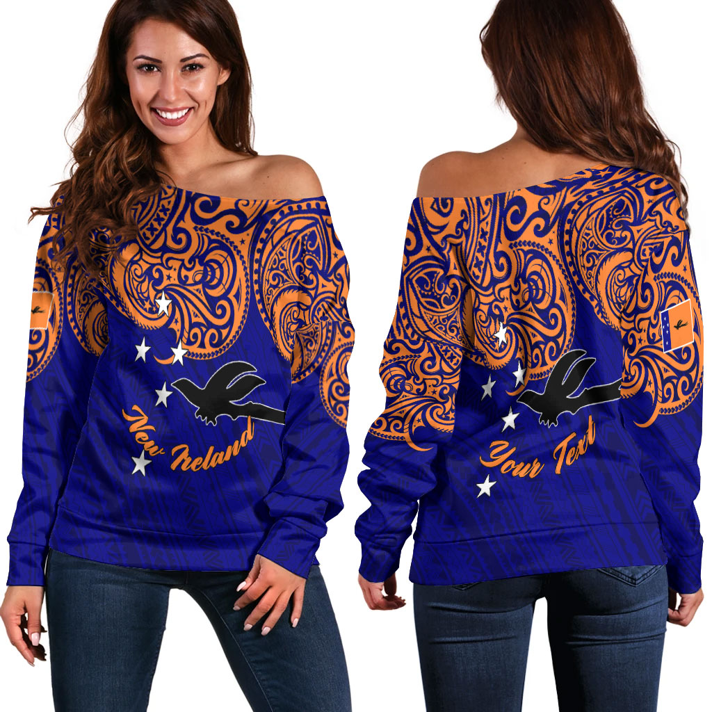 (Custom Personalised) Papua New Guinea New Ireland Pride Women Off Shoulder Sweater