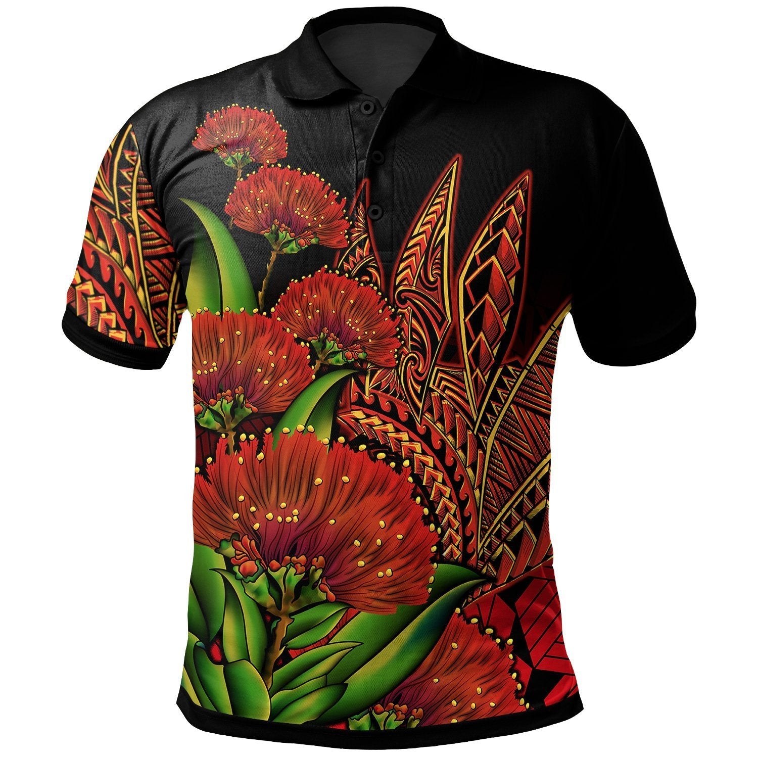 Polynesian Hawaii Polo Shirt - Ohia Lehua
