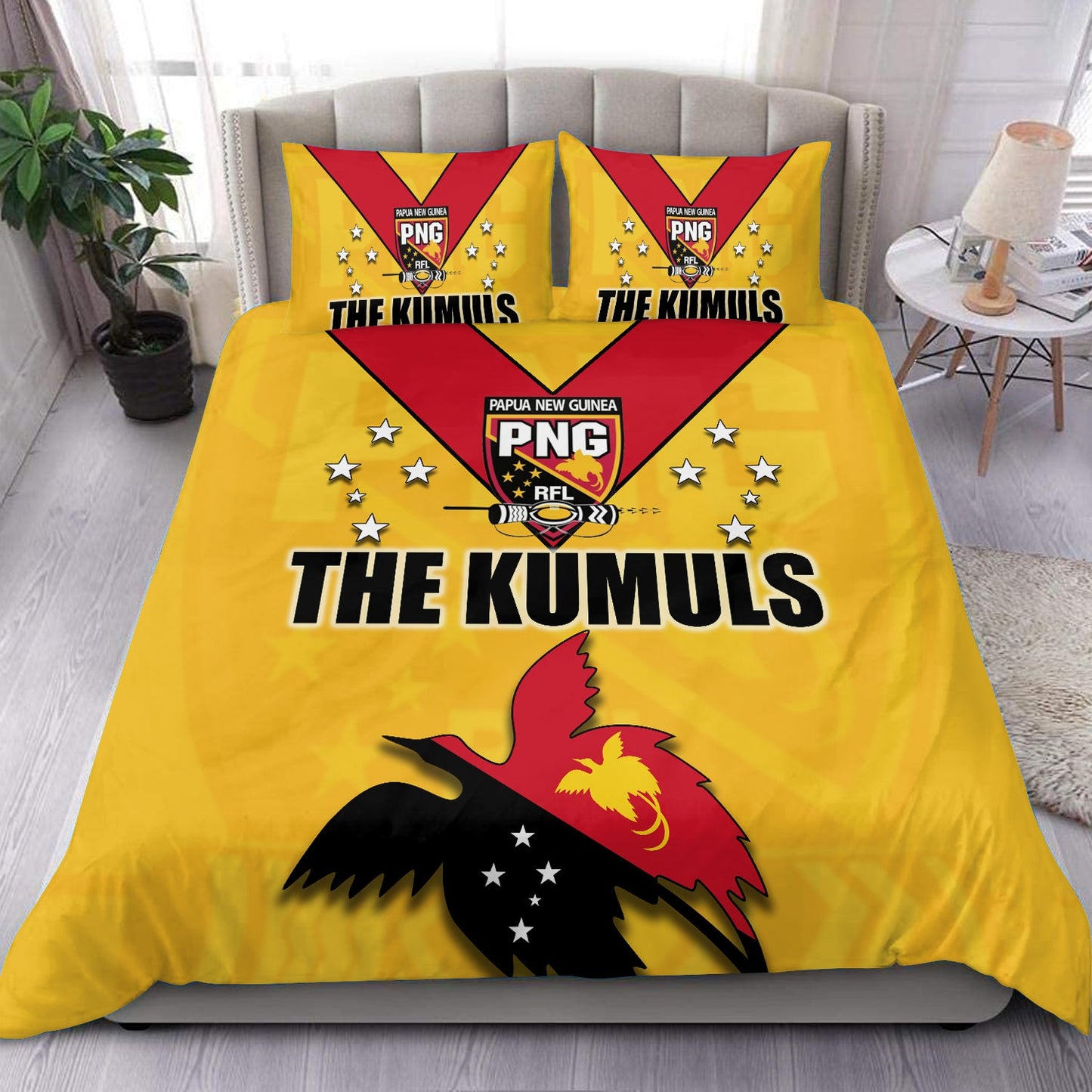 Papua New Guinea Rugby Bedding Set PNG The Kumuls