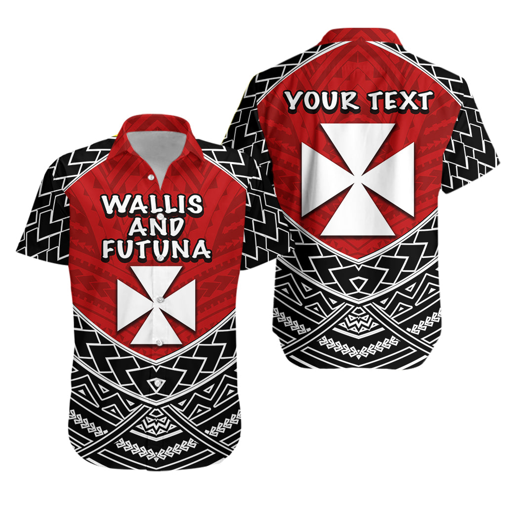 Custom Personalised Wallis And Futuna Hawaiian Shirt - Polynesian Tattoo -
