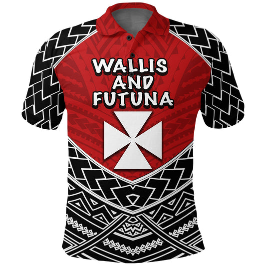 Wallis And Futuna Polo Shirt - Polynesian Tattoo Shirt
