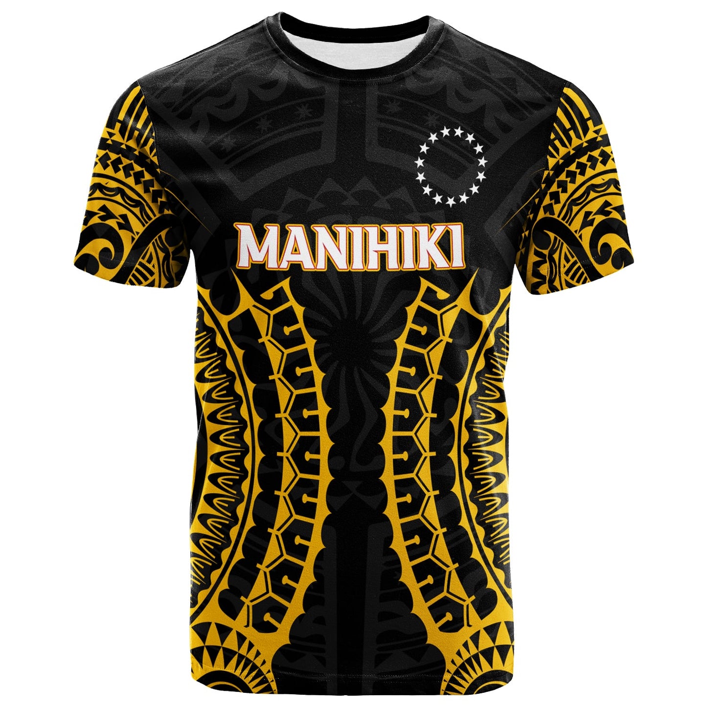 Cook Islands Manihiki T Shirt Tribal Pattern 2