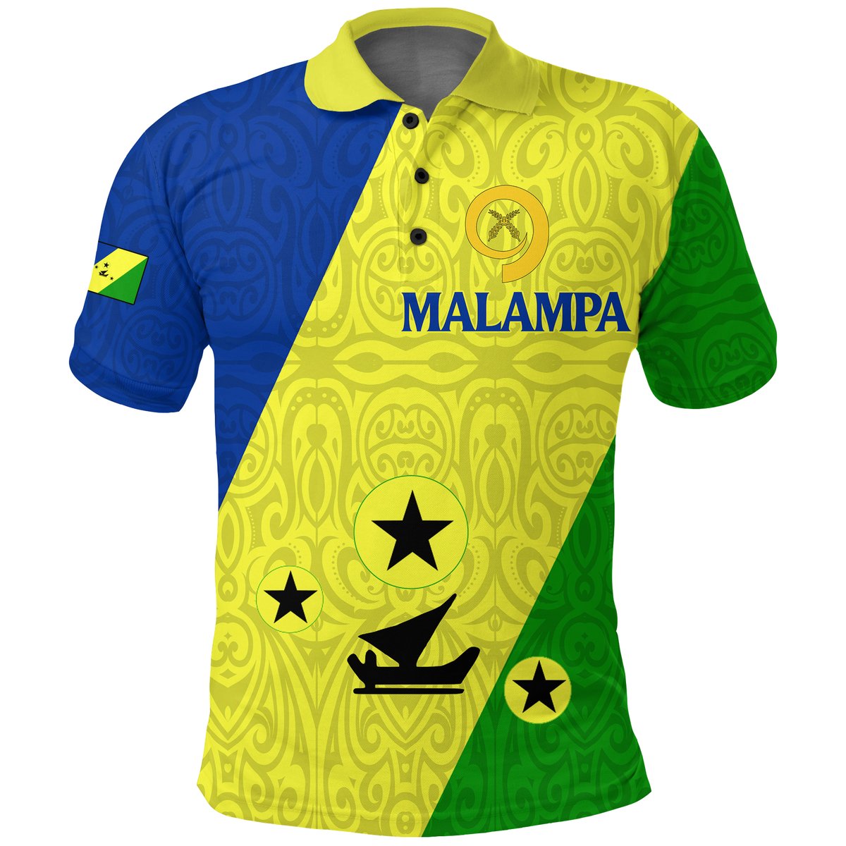 Vanuatu Malampa Province Polo Shirt - Flag Style