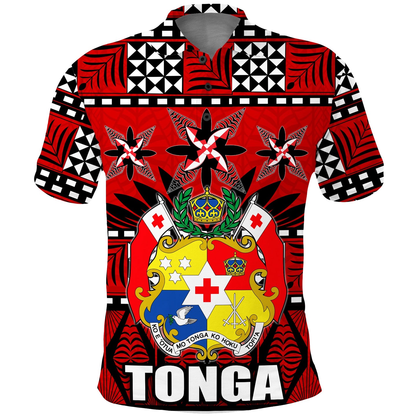 Tonga Polo Shirt - Tongan Patterns -