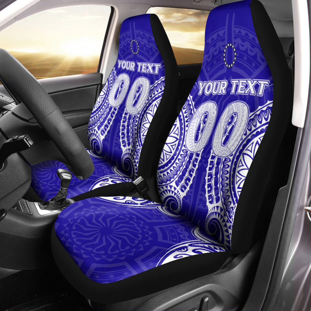 (Custom Personalised) Cook Islands Pukapuka Car Seat Covers Tribal Pattern