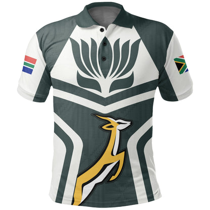 African Golf Shirts South African Springbok Protea Polo Shirt Ryan Style