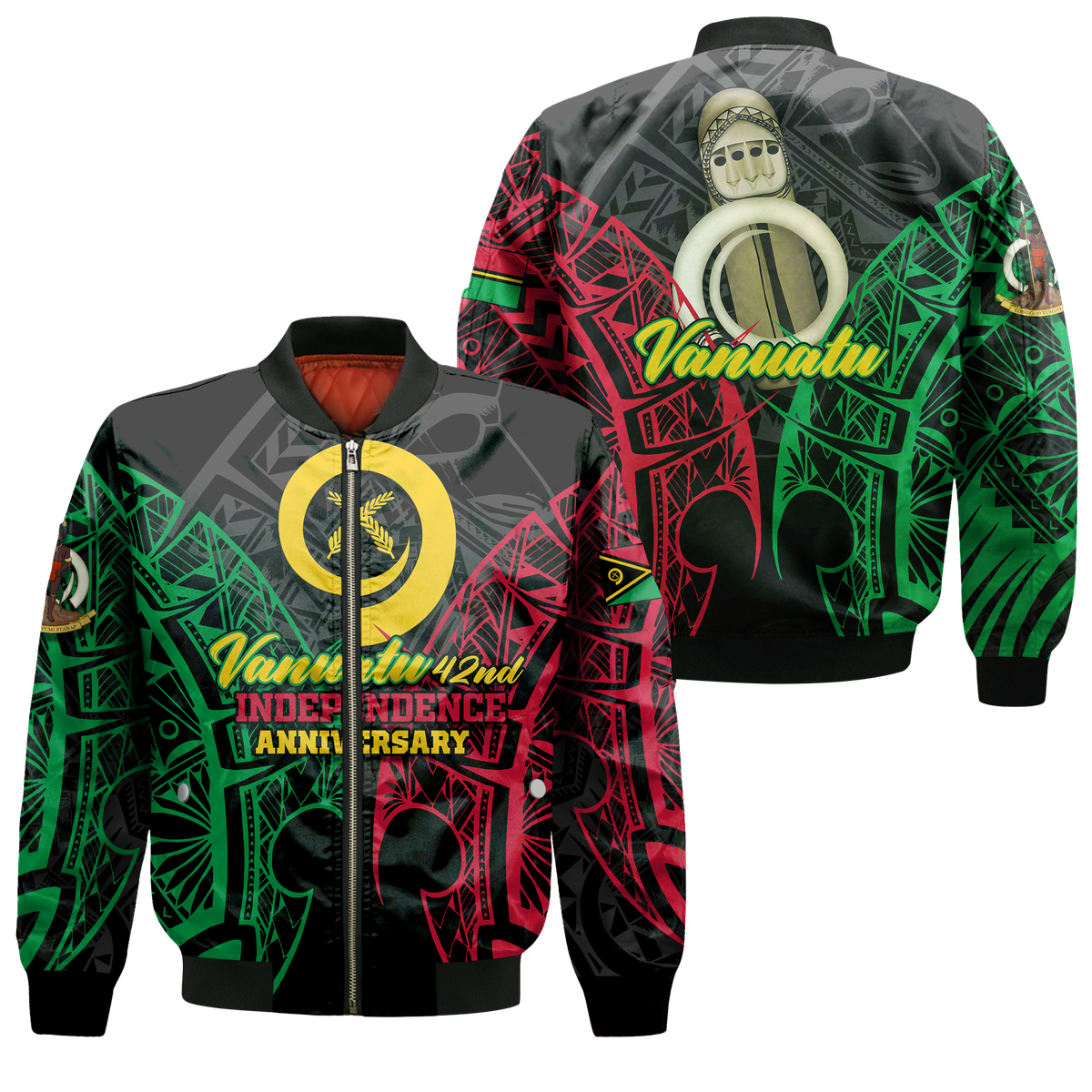 Vanuatu 42nd Independence Anniversary Pride Bomber Jacket