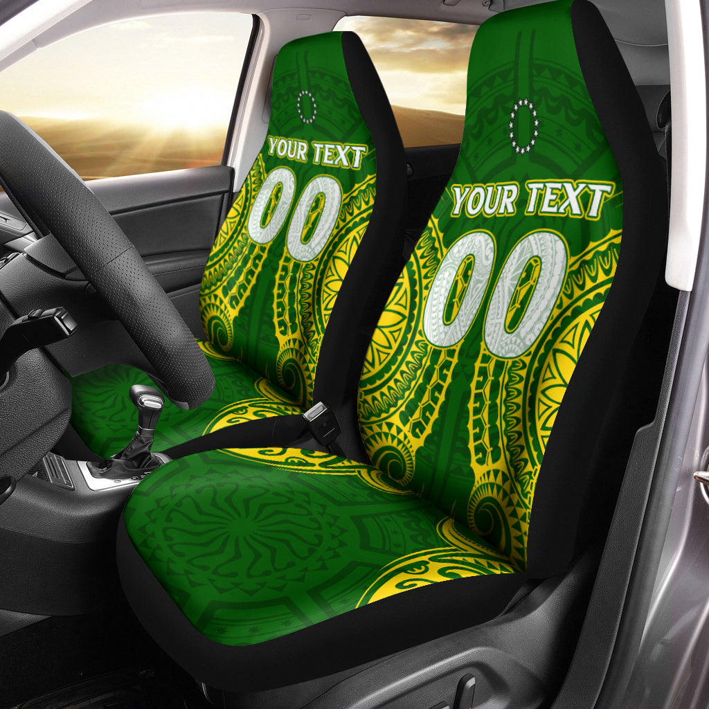 (Custom Personalised) Cook Islands Car Seat Covers Tribal Pattern