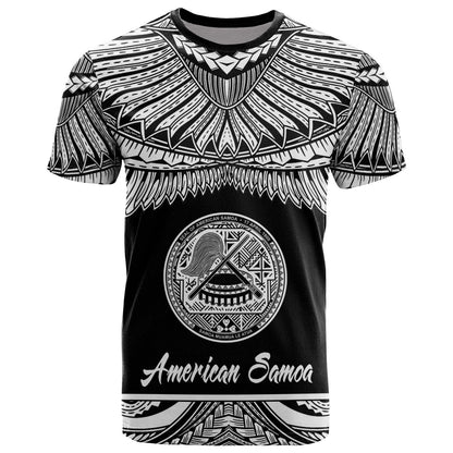 American Samoa Polynesian T - Shirt - American Samoa Pride White Version