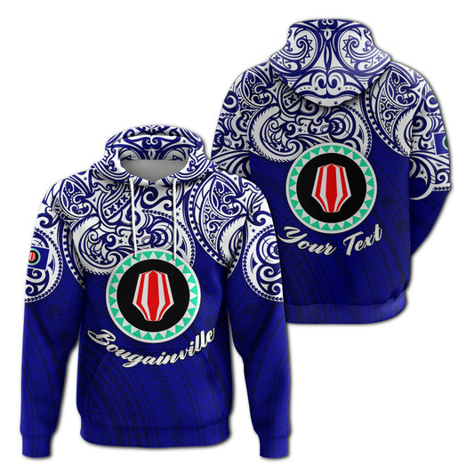 Custom Text Papua New Guinea Bougainville Pride Hoodie -