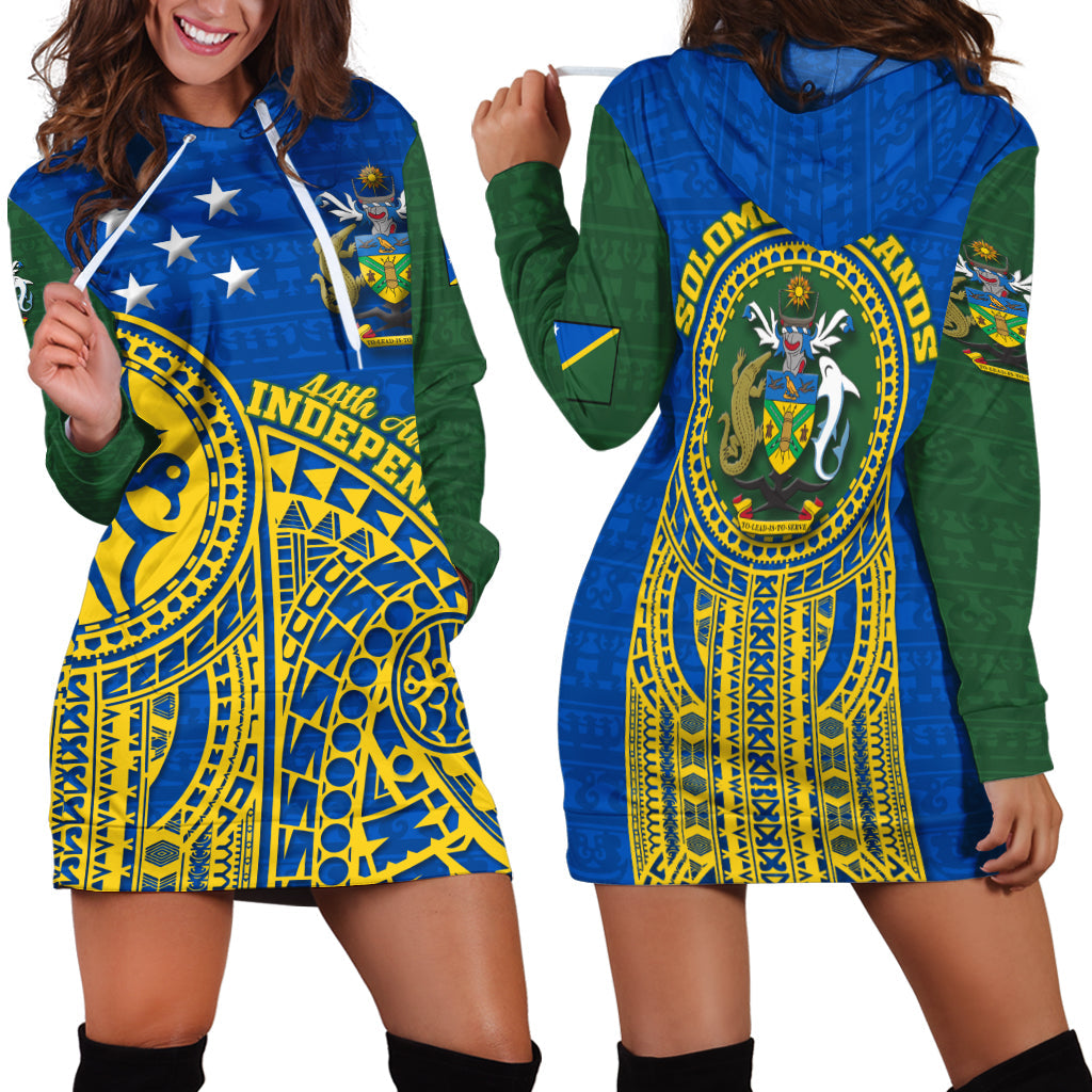 Solomon Islands Independence Anniversary 44th Years Hoodie Dress