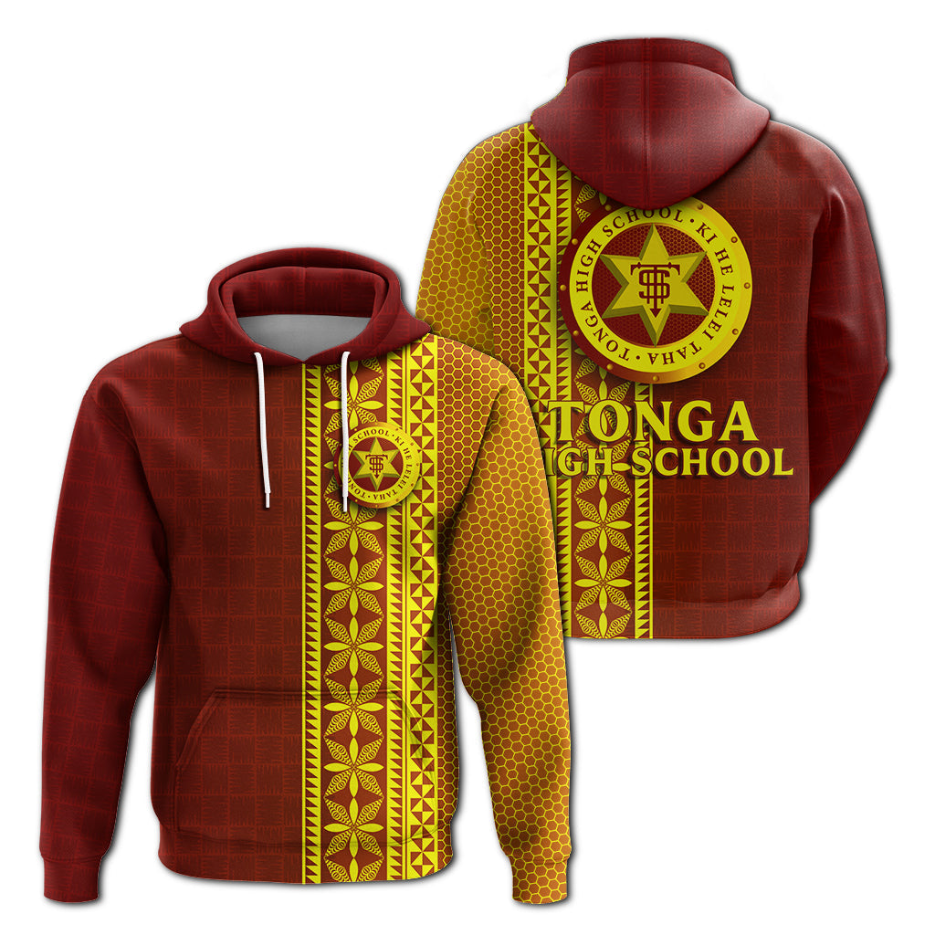 Tonga High School Hoodie Ngatu Pattern