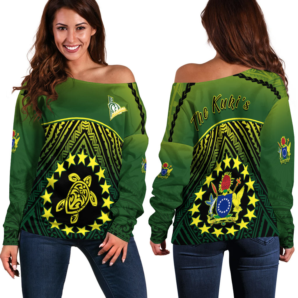 The Kuki's Off Shoulder Sweater Cook Islands Rugby