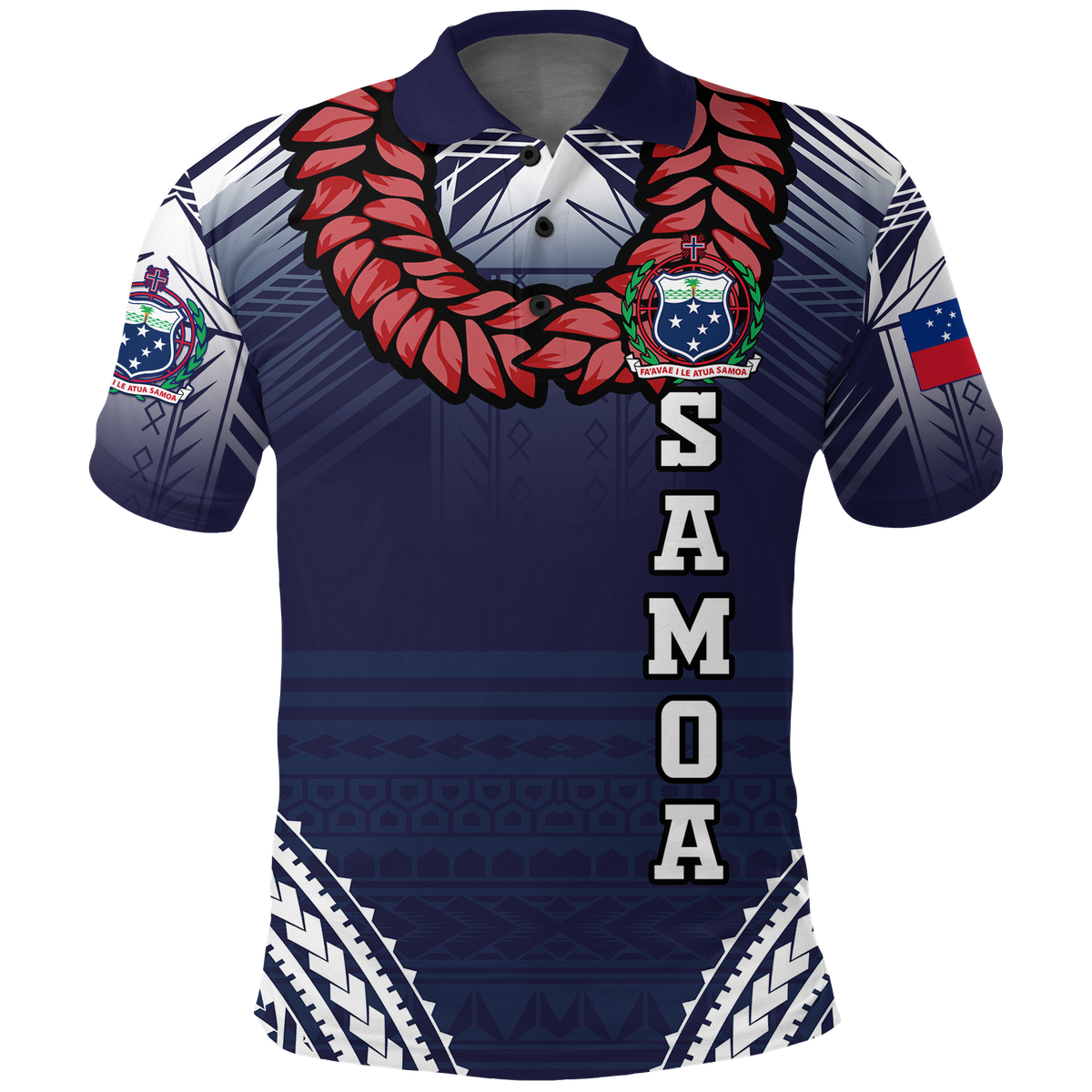 Samoan Ula Fala Art Polo Shirt -