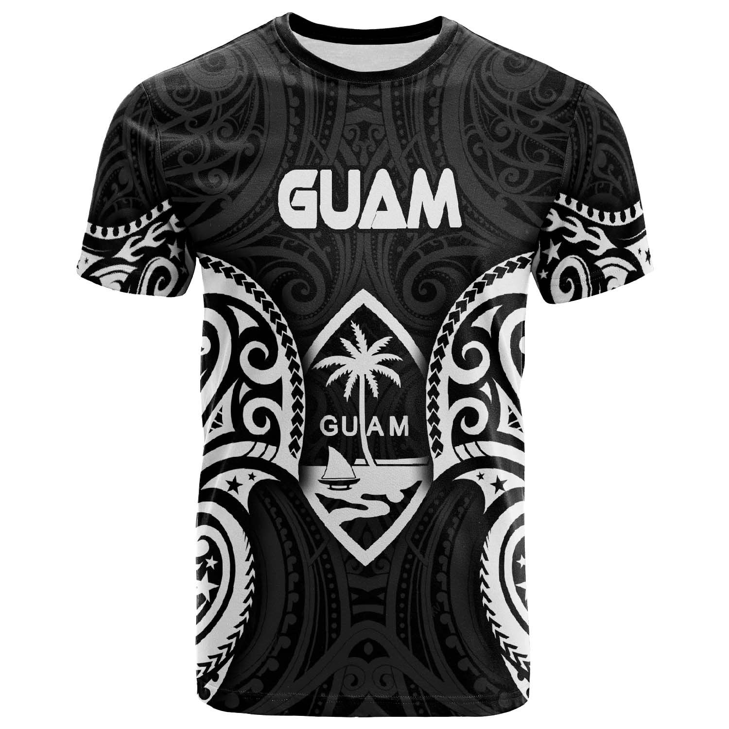 Guam Polynesian T Shirt Guam Spirit White
