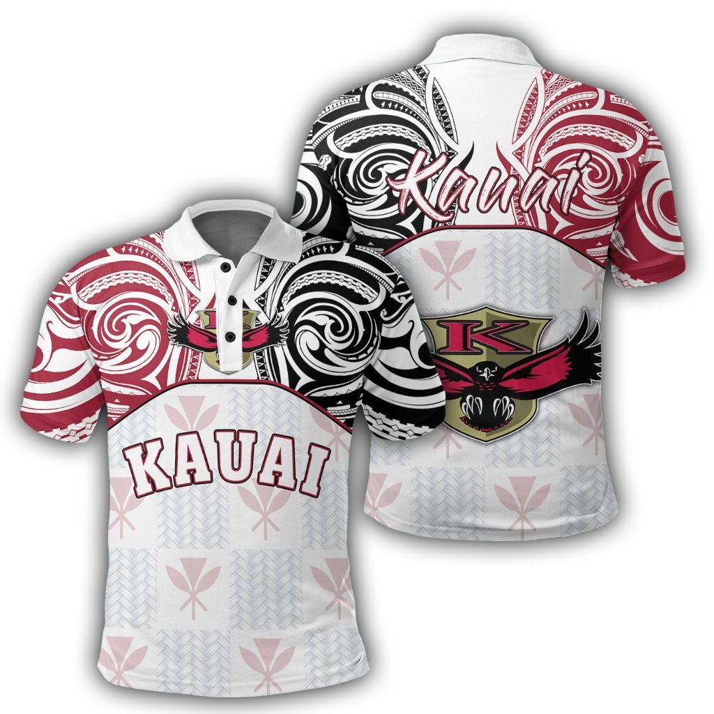 Hawaii Polo Shirt - Kanaka Kauai High School Polo Shirt Demodern Style AH