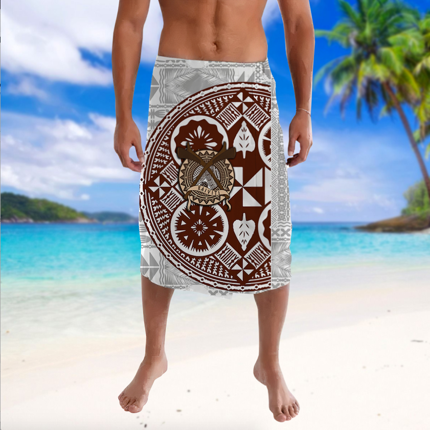 Fiji Kaiviti Tapa Pattern Lavalava -