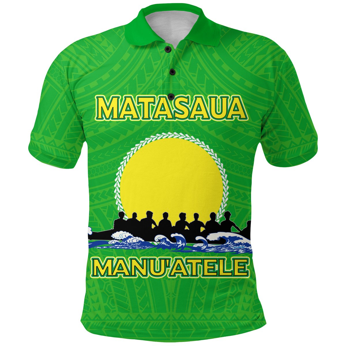 American Samoa Polo Shirt - Matasaua Manu’a Pride -