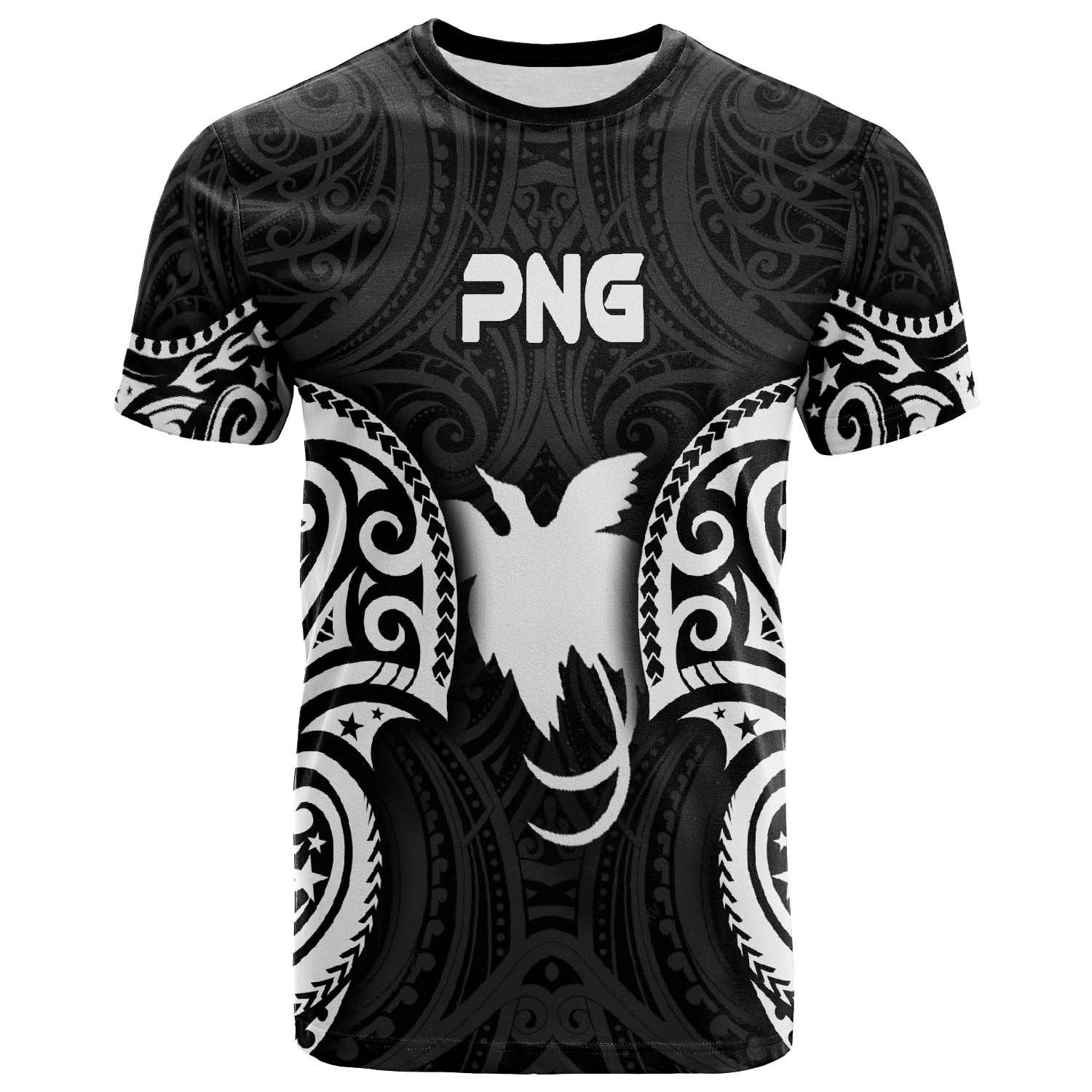 Papua New Guinea Polynesian T - Shirt - Png Spirit White