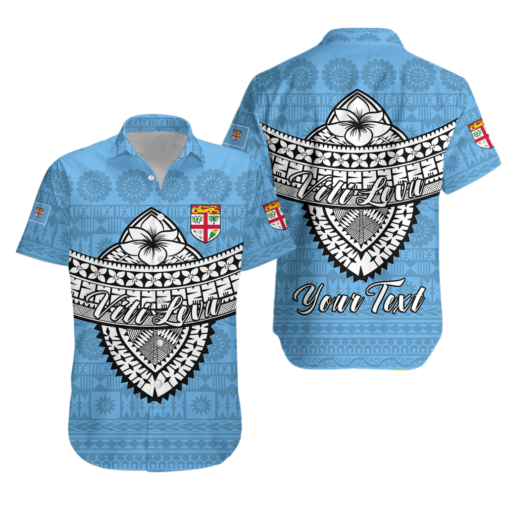 Custom Personalised Fiji Viti Levu Tapa Tribal Hawaiian Shirt -