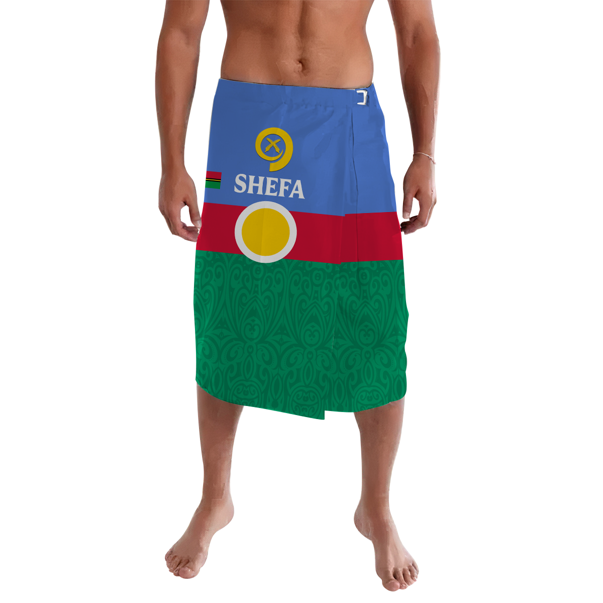 Vanuatu Shefa Province Lavalava - Flag Style -