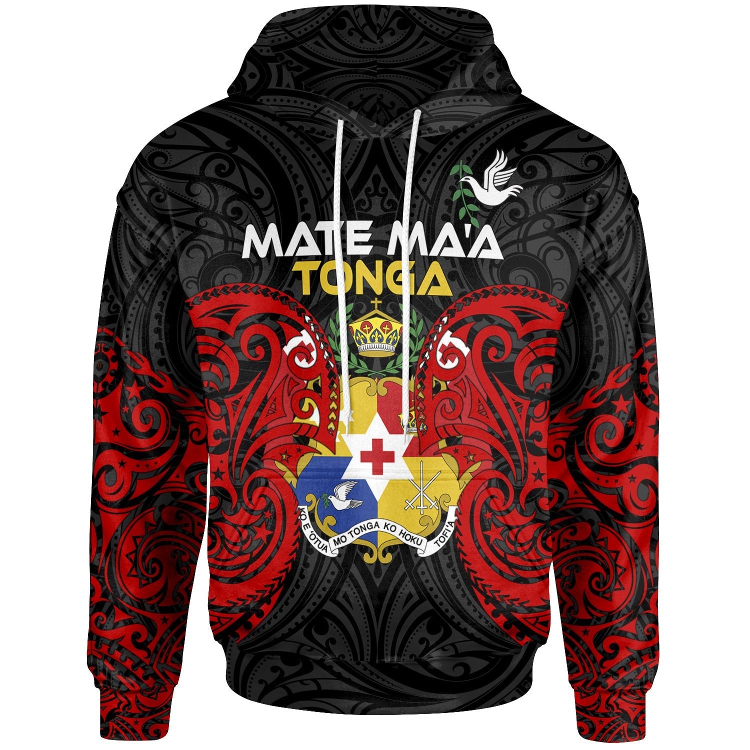 Polynesian Mate Ma'a Tonga Hoodie Tongan Spirit