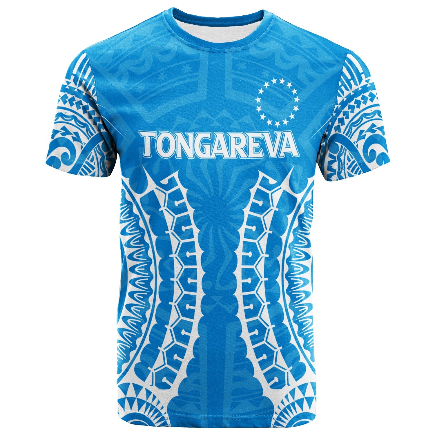 Cook Islands Tongareva T - Shirt - Tribal Pattern -