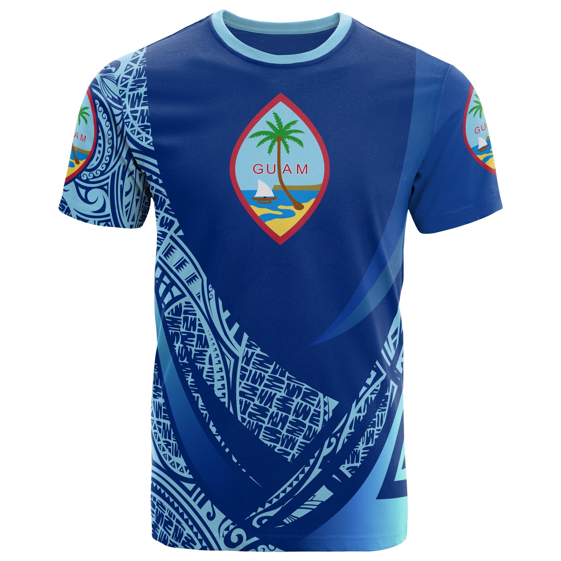 Guam T - Shirt - Polynesian Patterns Sport Style